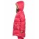 Coat for girls, height 122 cm, raspberry color