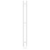 Room electrician Laris Prime Chec, 80x1200 mm, 2 crossbars, left, white