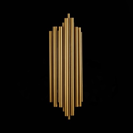 Sconces st. SL1629.301.02. Cesena. 2x40 watts, E14, 17x50 cm, brass color-3