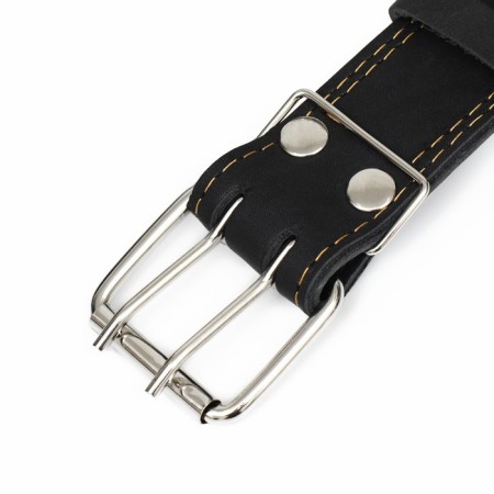 The collar is two-layer leather, 85 x 4.5 cm, Osh 50-70 cm, black-5