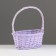 Wicker basket, 25x17x11x30 cm, lilac, willow