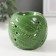 Aroma lamp ceramics "leaves" green 7.5x7.5x7.2 cm