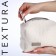 Lightning cosmetic bag, Textura, white color