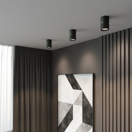 Lamp ceiling Elektrostandard, Kayo Led 12 W, 80x80x130 mm, IP20, black color-1