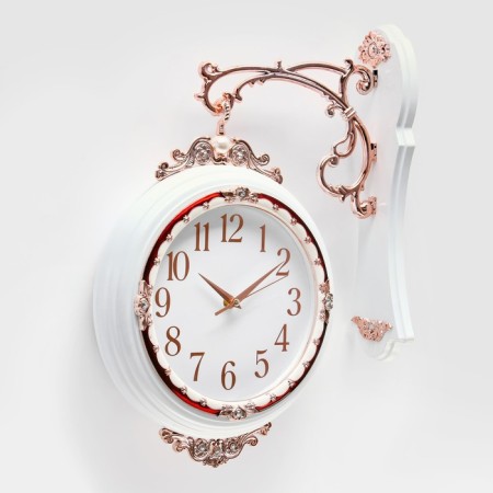 Watching double-sided watches, on a suspension, smooth move, 36 x 32 cm, d-27 cm, dial 19 cm-1