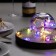 Garland “thread” 2 m Rosa with nozzles “Snowman in a scarf”, IP20, silver thread, 20 LED, glow of multi, 2 modes, AAX2