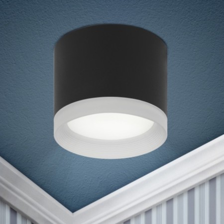 Lamp 1x12W GX53 8.4x8.4x7 cm, black