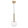 Lamp Bayerlux 34851/1 G9 40W gold 15x15x35-135 cm