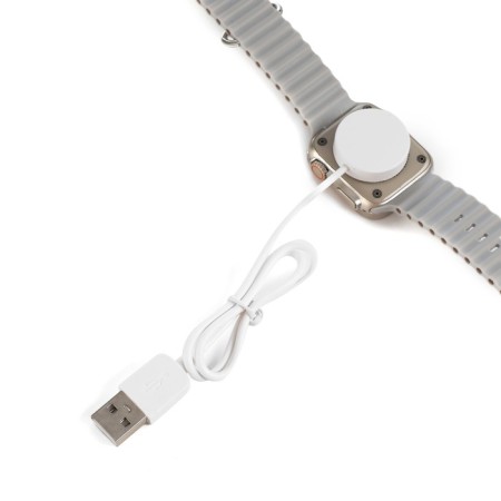 Smart hours, 180 mAh, IPS, 240x282, Android 5.0+, iOS 10+, silicone strap, white-5