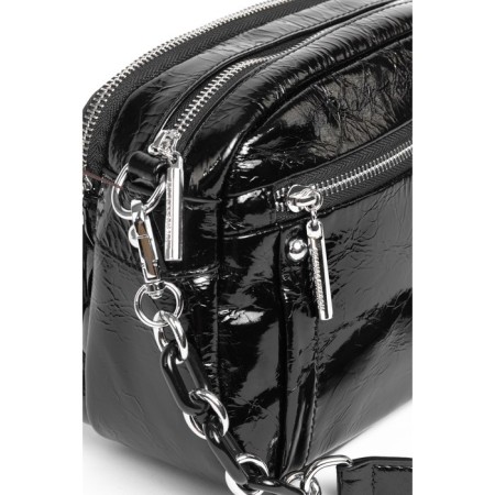 Bag Cross-Body Women's, genuine leather, Polina & Eiterou Black, 24x9x16 cm-2
