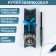 Gift handle with the rotary mechanism "Man No. 1", metal, blue paste, 1 mm