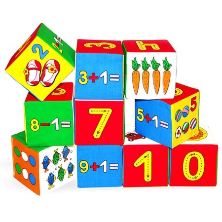 Set of developing soft cubes "Smart Mathematics"