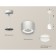 Ambrella Light Acrylic lamp, XP8110020, GX53 LED 12 W, white sand, white matte