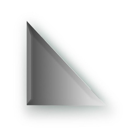 Mirror tiles with fake 15 mm, triangle 20 x 20 cm, silver EvoForm