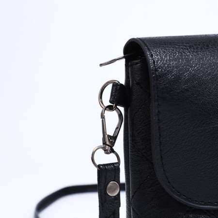 Bag-clate on magnet, long belt, black color-5
