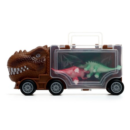 Dino truck set, 3 pcs, with dinosaurs-6