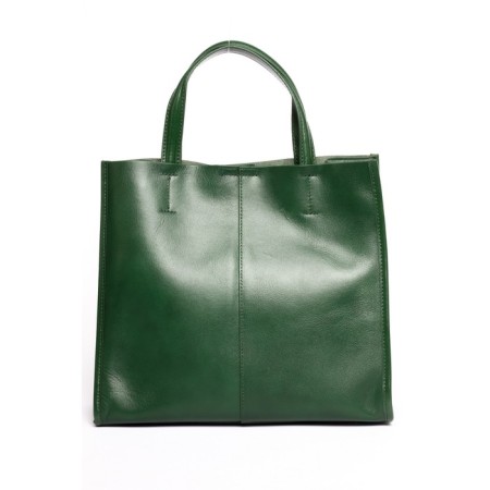 Bag Tout Women, Genuine leather, Ludor Green, 30x10x27 cm-1