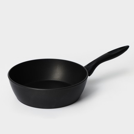 Hope pan, d = 24 cm, h = 7.4 cm, plastic handle, anti -stick coating, black color