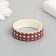 Adhesive tape Paper "Red Patterns" Width 1 cm winding 2 m set 5 pcs