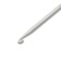A hook with a guide area, aluminum, 3.5 mm/14 cm