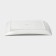 Porcelain dish for feeding Magistro "Blanche Square", D = 36.5 cm, white color