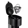 Coffee machine KitFort KT-7297, Capilular, 900 W, 1.5 l, silver-black