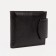 Men's purse on a button, for bills, for cards, for coins, brown color