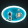 Lamp "Rocket in space" LED 48W E27 White-blue 47x47x15 cm Bayerlux