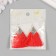 Decor for creativity Textile "Brush East" Red set 2 pcs 1.6x4.5 cm