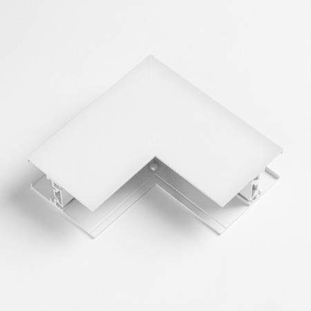 The connector of the overhead for the busbar (ceiling-wall) is white 5x5 cm