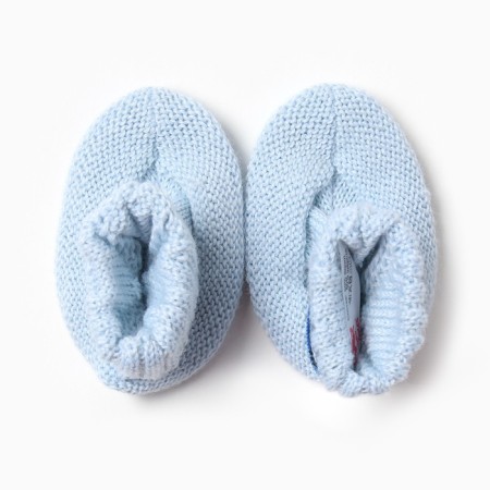 Baby booties, blue color, age 0-6 month-1