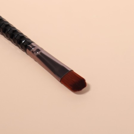 A set of makeup brushes, 5 objects, black/pink gold color-6