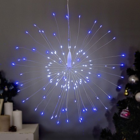 LED figure "salute" 20 cm, dew, AAX4 batteries (not in the kit), 8 modes, glow of blue and white