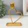 Summary metal per 1 candle "Heart" d = 2.3 cm gold 5.8x9.3x14 cm