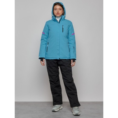 Ski suit female, size 44, blue color-4
