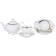 Tea set of Balsford "Grace", porcelain, 13 items