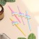 Set of candles for the cake, 4 pcs "Rainbow unicorns", spiral, multi -colored