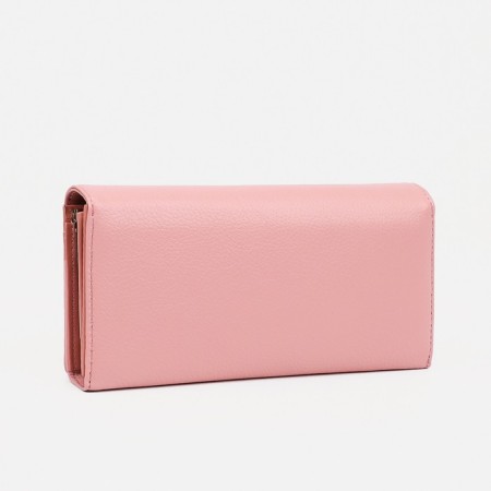 Women's wallet on magnets, pink color-1