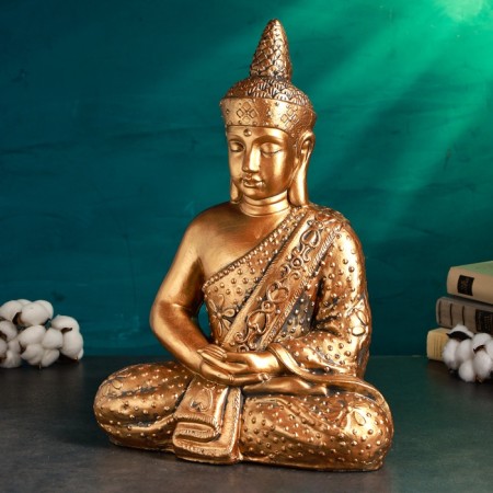Figure "Buddha Meditation" Bronze, 35x17x45cm-2
