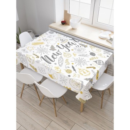 The tablecloth “New Year”, rectangular, Saten, size 120x145 cm
