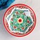 Buditsa Rishtan ceramics "Patterns", 23 cm, red