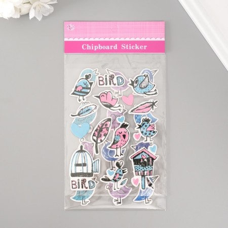 Stickers for creativity "bird" set 2 sheets 22x12.5 cm