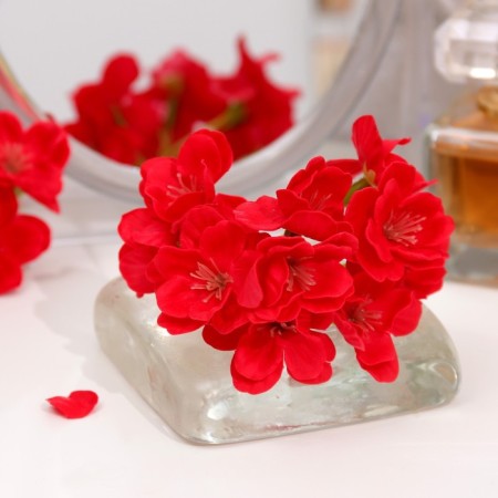 Soap flower sakura, red