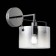 Wall lamp EVOLUCE. Sle155601-01. Nosta. 1x40 W, E14, 15x21 cm, color chromium