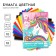 Complexed paper, A4, 10 sheets, 10 colors, coated, one -sided, in a folder, 80 g/m², Minnie Mouse and a unicorn