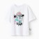 Children's Minaku T -shirt, white color, height 128 cm