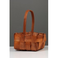 Wicker basket 23 x 16 x 8 cm, handle h = 12 cm, natural