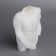 Figure candle "Male silhouette" in a jacket, 7.5x3x11 cm, white