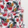 A set of oval boxes 3 in 1 "Multi -colored flowers", 27 x 21.6 x 15.3 - 21 x 15.2 x 12