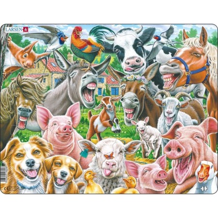 Larsen puzzle "Fun Farm", 33 elements